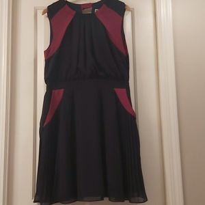 Pink Martini Navy and Maroon dress